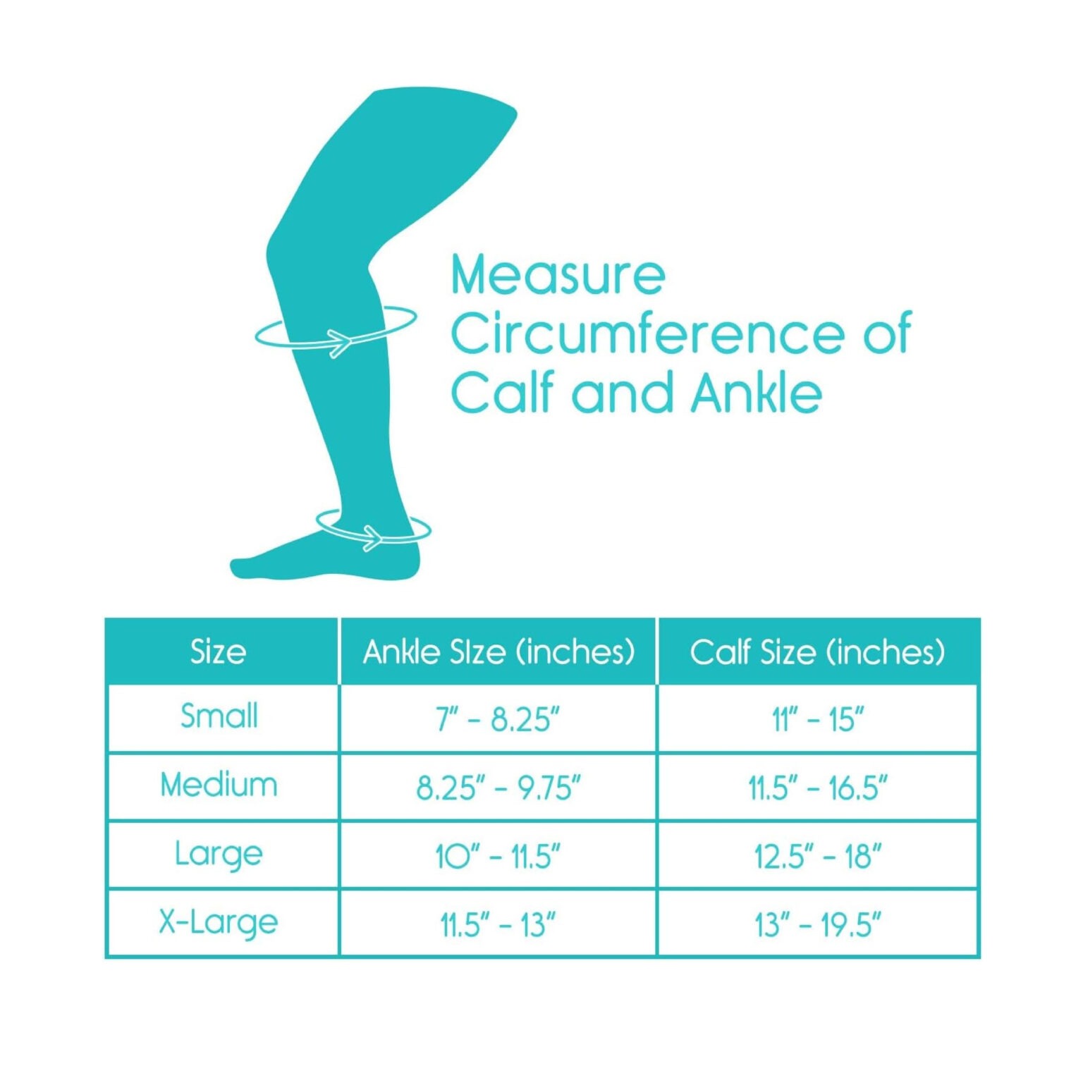 Compression Stocking Thigh High Measurement